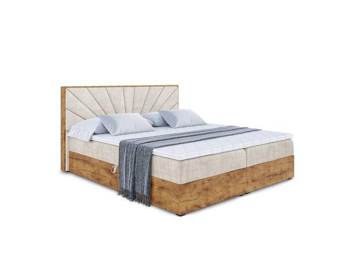 ALTDECOR BOXBETT, Braun, Höhe ca. 20 cm, 180x200 cm, Schlafzimmer, Betten, Boxspringbetten von ALTDECOR
