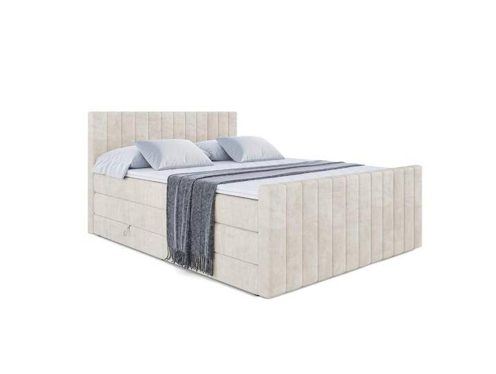 ALTDECOR BOXSPRINGBETT, Creme, Höhe ca. 20 cm, 180x200 cm, Schlafzimmer, Betten, Boxspringbetten von ALTDECOR