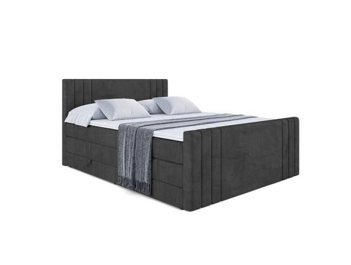 ALTDECOR BOXSPRINGBETT, Schwarz, Höhe ca. 20 cm, 140x200 cm, Schlafzimmer, Betten, Boxspringbetten von ALTDECOR