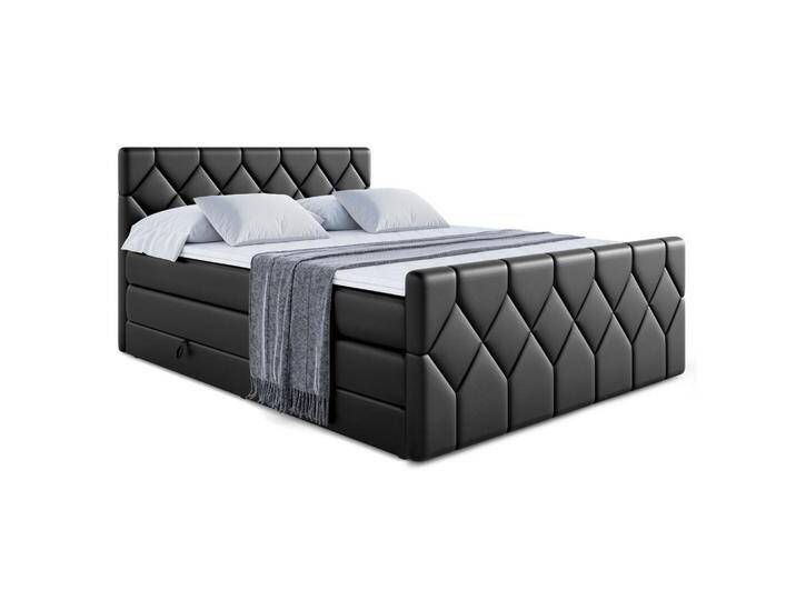 ALTDECOR BOXSPRINGBETT, Schwarz Hochglanz, Höhe ca. 40 cm, 180x200 cm, Schlafzimmer, Betten, Boxspringbetten von ALTDECOR