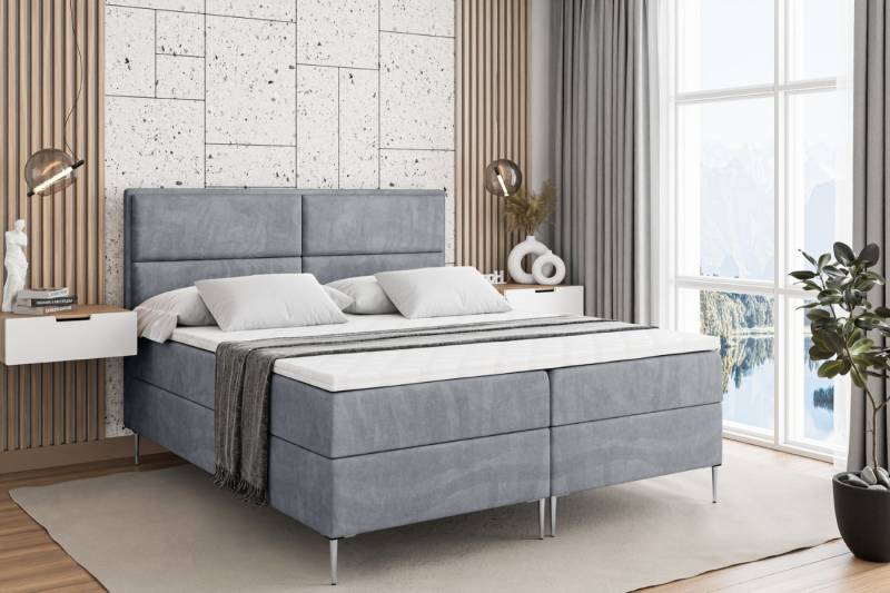 ALTDECOR Boxbett AURA-F (Multipocket-Matratze H4, H3 Matratze Bonellfederung, Topper, Kopfteil) von ALTDECOR