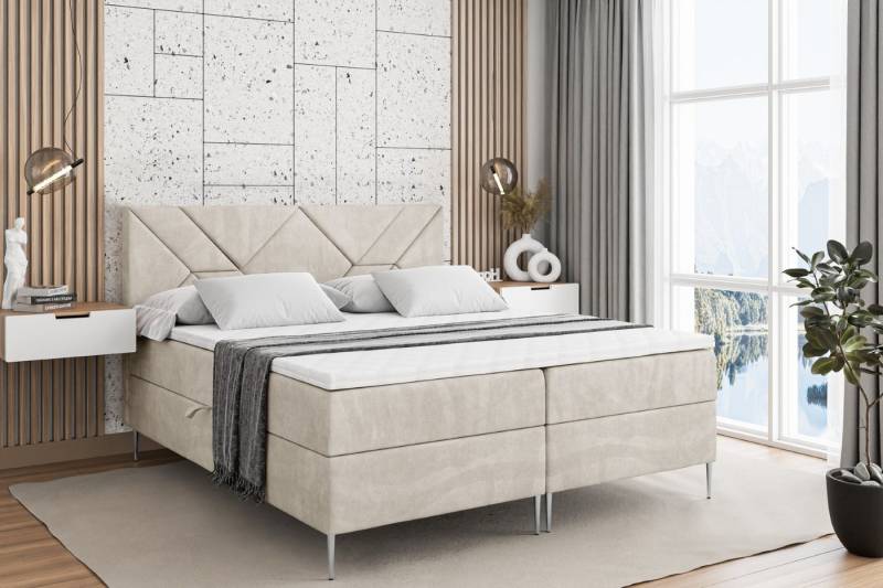 ALTDECOR Boxbett BARWA-F (Multipocket-Matratze H4, H3 Matratze Bonellfederung, Topper, Kopfteil) von ALTDECOR
