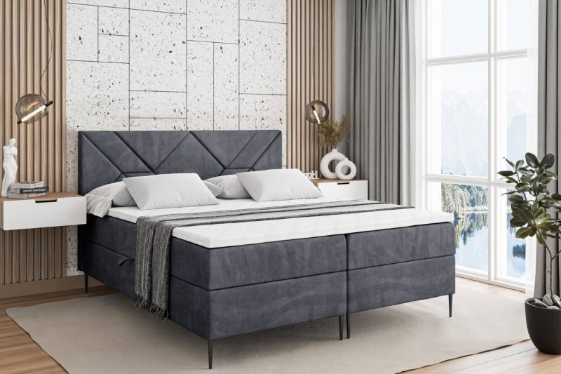 ALTDECOR Boxbett BARWA-F (Multipocket-Matratze H4, H3 Matratze Bonellfederung, Topper, Kopfteil) von ALTDECOR