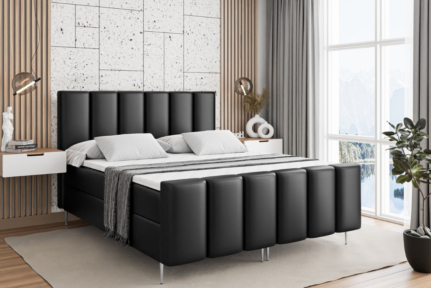ALTDECOR Boxbett BOXI1-F-Z (Multipocket-Matratze H4, H3 Matratze Bonellfederung, Topper, Kopfteil) von ALTDECOR