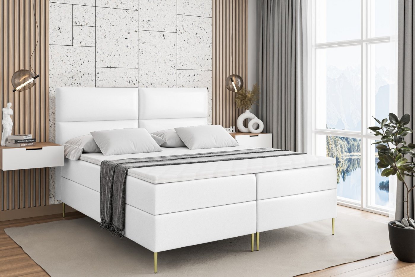 ALTDECOR Boxbett BOXI3-F (Multipocket-Matratze H4, H3 Matratze Bonellfederung, Topper, Kopfteil) von ALTDECOR