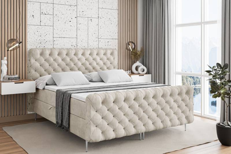 ALTDECOR Boxbett BOXI8-F-Z (Multipocket-Matratze H4, H3 Matratze Bonellfederung, Topper, Kopfteil) von ALTDECOR