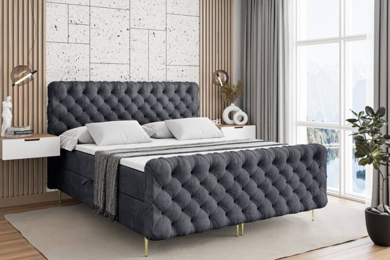 ALTDECOR Boxbett BOXI8-F-Z (Multipocket-Matratze H4, H3 Matratze Bonellfederung, Topper, Kopfteil) von ALTDECOR