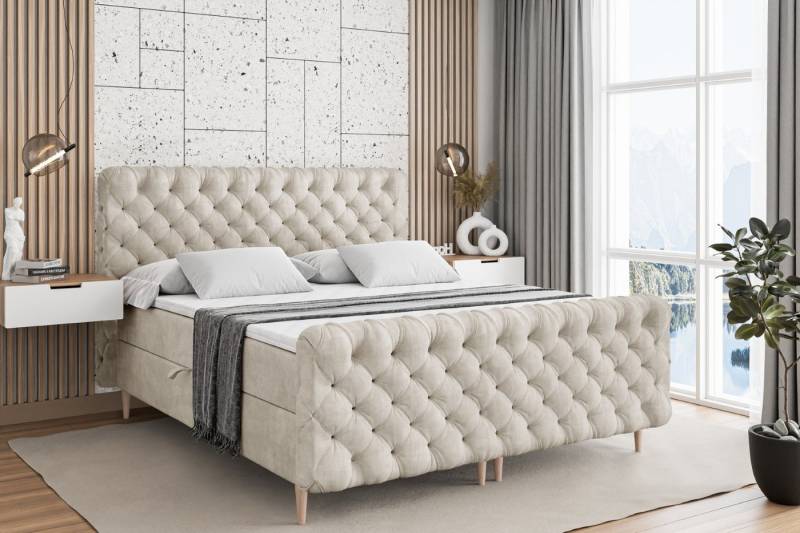 ALTDECOR Boxbett BOXI8-F-Z (Multipocket-Matratze H4, H3 Matratze Bonellfederung, Topper, Kopfteil) von ALTDECOR