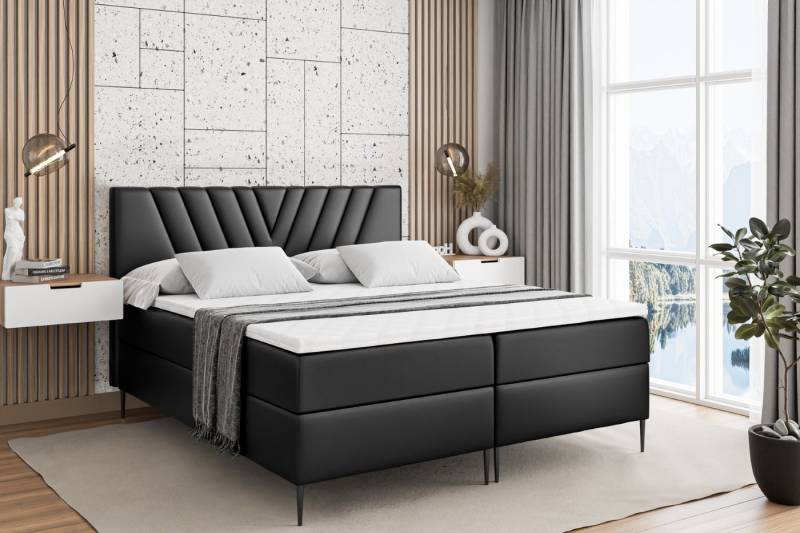 ALTDECOR Boxbett ERNINA-F (Multipocket-Matratze H4, H3 Matratze Bonellfederung, Topper, Kopfteil) von ALTDECOR
