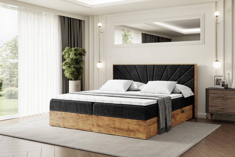 ALTDECOR Boxbett LOLLI6 (Multipocket-Matratze H4, H3 Matratze Bonellfederung, Topper, Kopfteil) von ALTDECOR