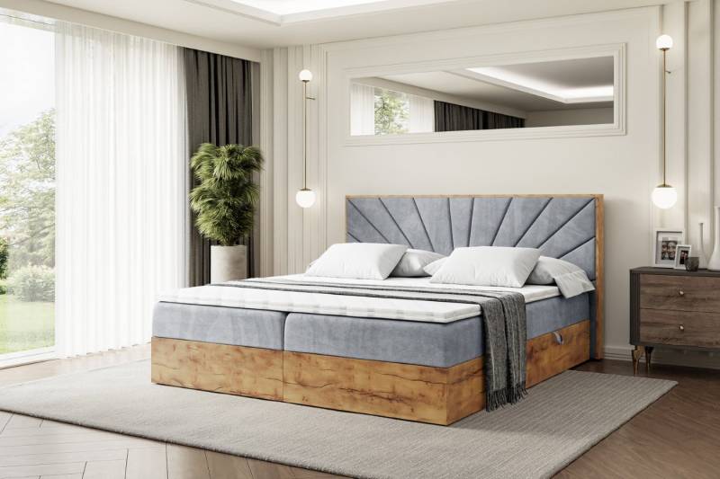 ALTDECOR Boxbett LOLLI6 (Multipocket-Matratze H4, H3 Matratze Bonellfederung, Topper, Kopfteil) von ALTDECOR