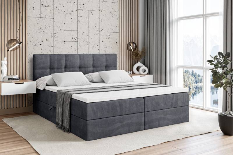 ALTDECOR Boxbett MARCE (Multipocket-Matratze H4, H3 Matratze Bonellfederung, Topper, Kopfteil) von ALTDECOR