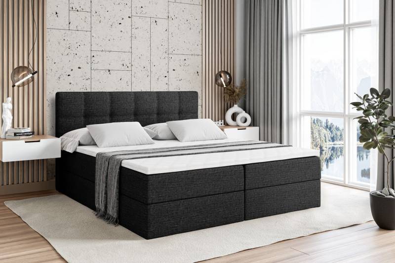 ALTDECOR Boxbett MARCE (Multipocket-Matratze H4, H3 Matratze Bonellfederung, Topper, Kopfteil) von ALTDECOR
