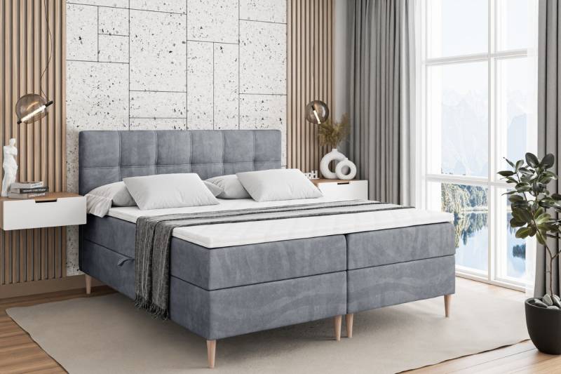 ALTDECOR Boxbett MARCE-F (Multipocket-Matratze H4, H3 Matratze Bonellfederung, Topper, Kopfteil) von ALTDECOR