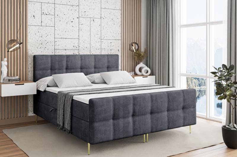 ALTDECOR Boxbett MARCE-F-Z (Multipocket-Matratze H4, H3 Matratze Bonellfederung, Topper, Kopfteil) von ALTDECOR