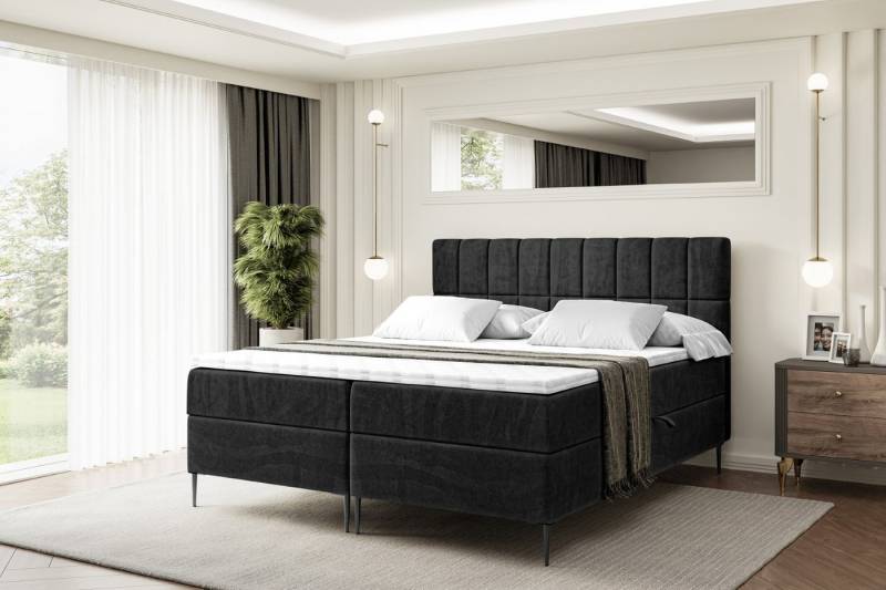 ALTDECOR Boxbett MIAMI-F (Multipocket-Matratze H4, H3 Matratze Bonellfederung, Topper, Kopfteil) von ALTDECOR