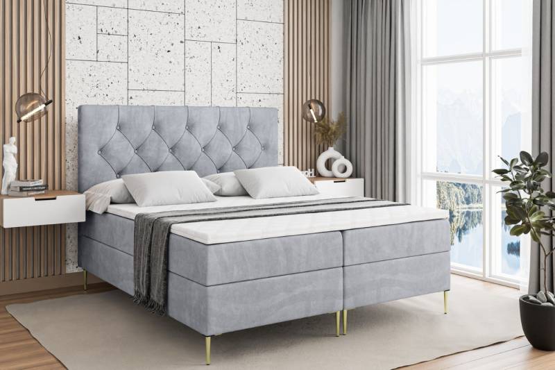ALTDECOR Boxbett MIRAGE-F (Multipocket-Matratze H4, H3 Matratze Bonellfederung, Topper, Kopfteil) von ALTDECOR