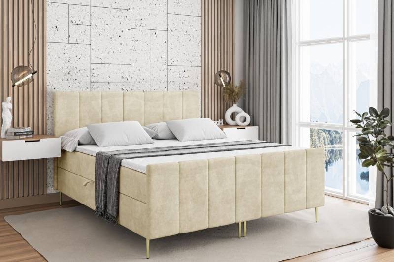 ALTDECOR Boxbett MOETI-F-Z (Multipocket-Matratze H4, H3 Matratze Bonellfederung, Topper, Kopfteil) von ALTDECOR