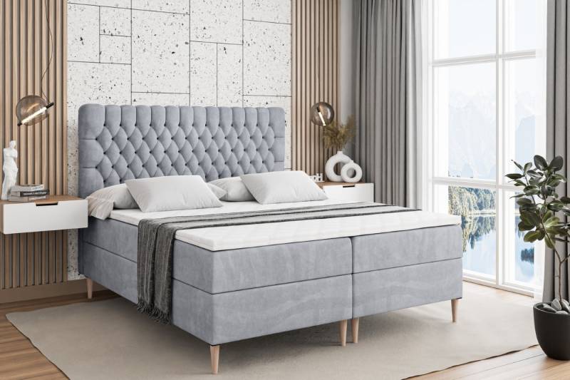 ALTDECOR Boxbett SERENE-F (Multipocket-Matratze H4, H3 Matratze Bonellfederung, Topper, Kopfteil) von ALTDECOR