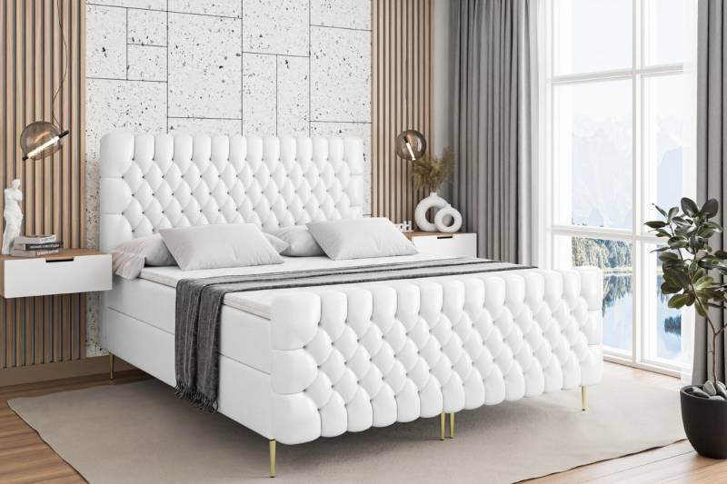 ALTDECOR Boxbett SERENE-F-Z (Multipocket-Matratze H4, H3 Matratze Bonellfederung, Topper, Kopfteil) von ALTDECOR