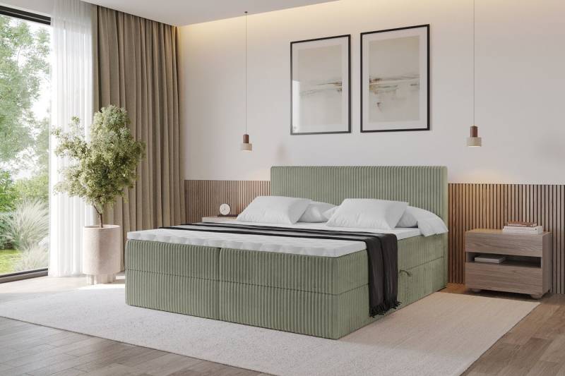 ALTDECOR Boxbett TOLO (Multipocket-Matratze H4, H3 Matratze Bonellfederung, Topper, Kopfteil) von ALTDECOR