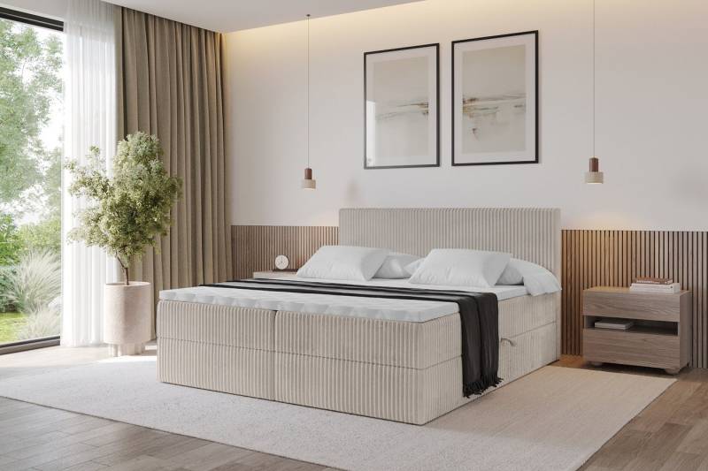 ALTDECOR Boxbett TOLO (Multipocket-Matratze H4, H3 Matratze Bonellfederung, Topper, Kopfteil) von ALTDECOR