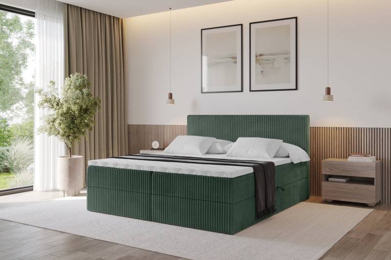 ALTDECOR Boxbett TOLO (Multipocket-Matratze H4, H3 Matratze Bonellfederung, Topper, Kopfteil) von ALTDECOR