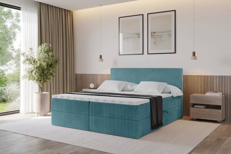 ALTDECOR Boxbett TOLO (Multipocket-Matratze H4, H3 Matratze Bonellfederung, Topper, Kopfteil) von ALTDECOR