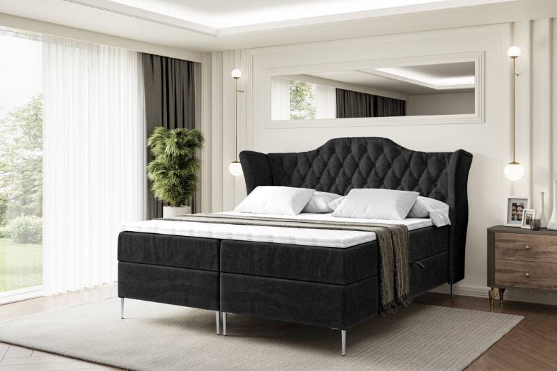 ALTDECOR Boxbett VILA-F (Multipocket-Matratze H4, H3 Matratze Bonellfederung, Topper, Kopfteil) von ALTDECOR