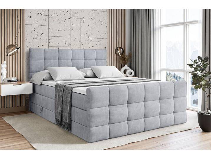 ALTDECOR Boxspringbett APO-Z KING (mit Matratze und Lattenrost Topper Polsterbett mit Bettkasten Boxbett), H4 Multipocket, H3 Bonellfederung, Doppelbett Springboxbett von ALTDECOR