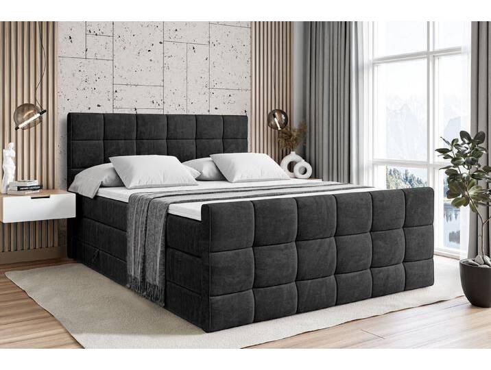 ALTDECOR Boxspringbett APO-Z KING (mit Matratze und Lattenrost Topper Polsterbett mit Bettkasten Boxbett), H4 Multipocket, H3 Bonellfederung, Doppelbett Springboxbett von ALTDECOR