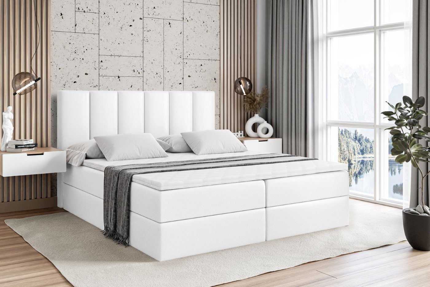 ALTDECOR Boxbett BOXI1 (Multipocket-Matratze H4, H3 Matratze Bonellfederung, Topper, Kopfteil) von ALTDECOR