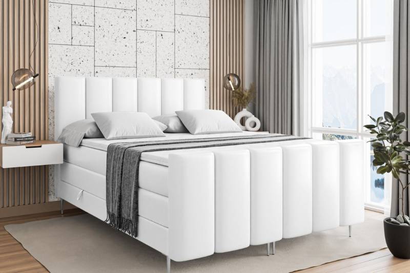 ALTDECOR Boxspringbett BOXI1-F-Z KING (Multipocket-Matratze H4, H3 Matratze Bonellfederung, Topper, Kopfteil) von ALTDECOR