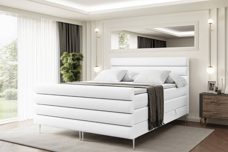 ALTDECOR Boxspringbett CELESTIA-F-Z KING (Multipocket-Matratze H4, H3 Matratze Bonellfederung, Topper, Kopfteil) von ALTDECOR