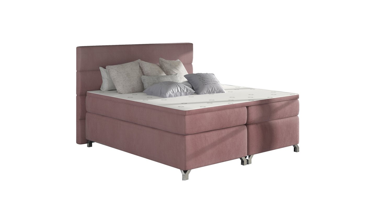 ALTDECOR Boxspringbett ELEGANCE (Bettkasten, H3 Matratze Bonellfederung, Topper, Kopfteil) von ALTDECOR