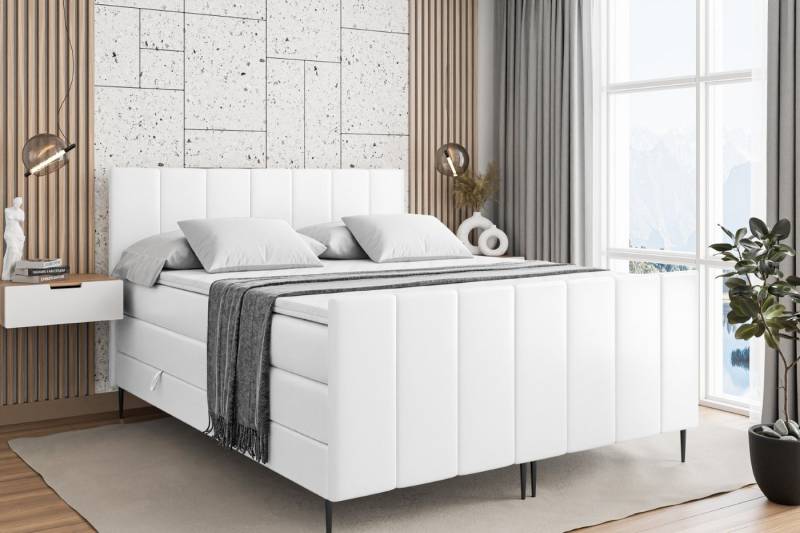 ALTDECOR Boxspringbett MOETI-F-Z KING (Multipocket-Matratze H4, H3 Matratze Bonellfederung, Topper, Kopfteil) von ALTDECOR