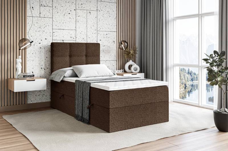 ALTDECOR Boxspringbett Marce (Multipocket-Matratze H4. H3 Matratze Bonellfederung. Topper. Kopfteil) von ALTDECOR