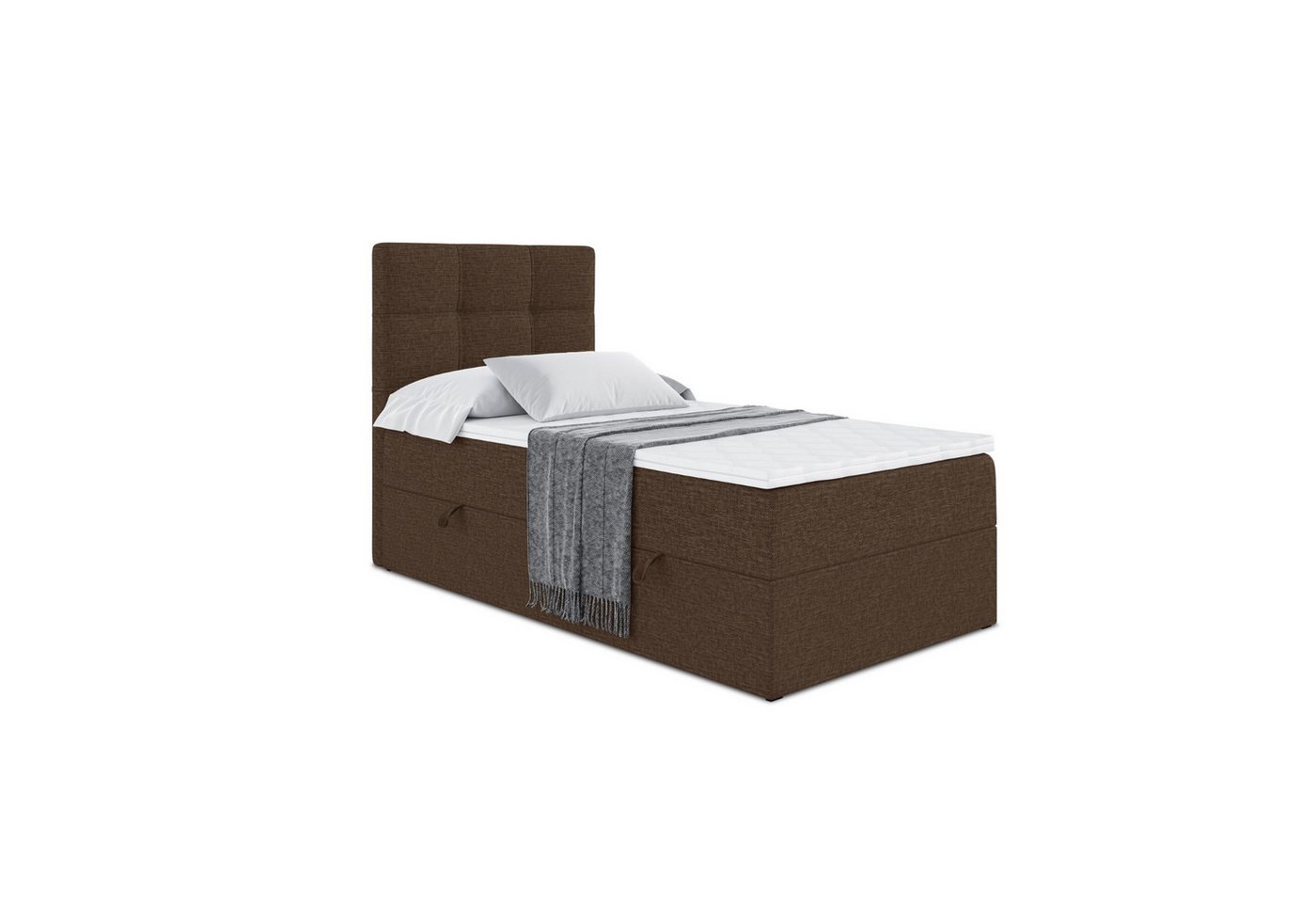 ALTDECOR Boxspringbett Marce (Multipocket-Matratze H4. H3 Matratze Bonellfederung. Topper. Kopfteil) von ALTDECOR