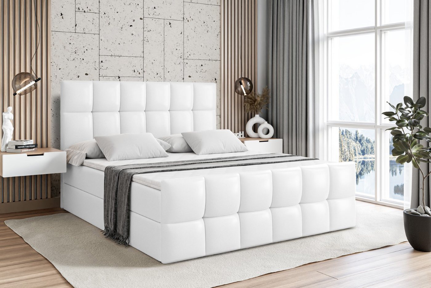 ALTDECOR Boxbett RICAR-Z (Multipocket-Matratze H4. H3 Matratze Bonellfederung. Topper. Kopfteil) von ALTDECOR