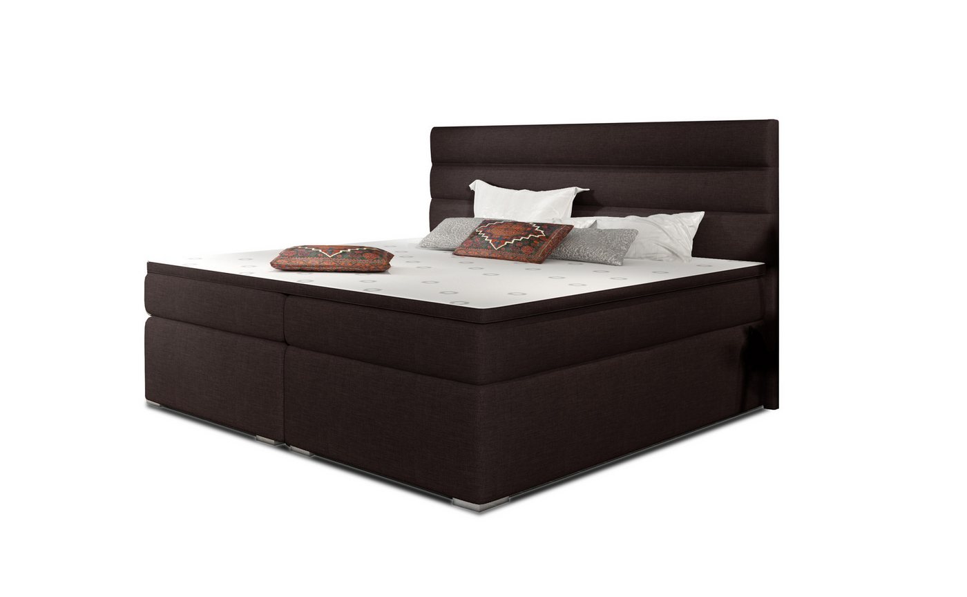 ALTDECOR Boxspringbett VIVANTA (Bettkasten, H3 Matratze Bonellfederung, Topper, Kopfteil) von ALTDECOR