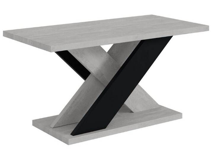 ALTDECOR Couchtisch AOX (Couchtisch, Wohnzimmertisch, Kaffeetisch 110x70x60), schwarz, Betonoptik K350 / Schwarz von ALTDECOR