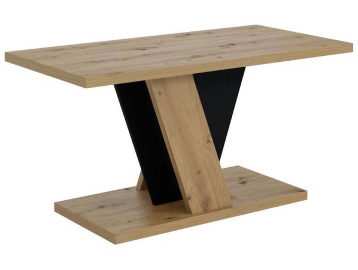 ALTDECOR Couchtisch INEY (Kaffeetisch Wohnzimmertisch Modern Sofatisch Stubentisch), Tisch für Couch aus hochwertigem Holzwerkstoff, braun schwarz von ALTDECOR