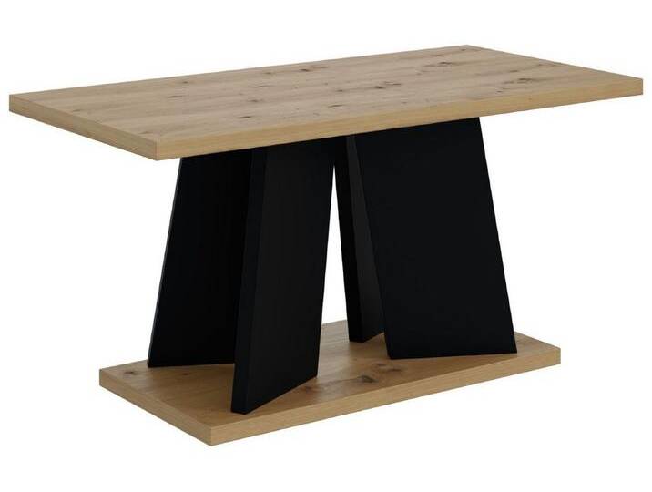 ALTDECOR Couchtisch UFOM (Kaffeetisch Wohnzimmertisch Modern Sofatisch Stubentisch), Tisch für Couch aus hochwertigem Holzwerkstoff, braun schwarz von ALTDECOR