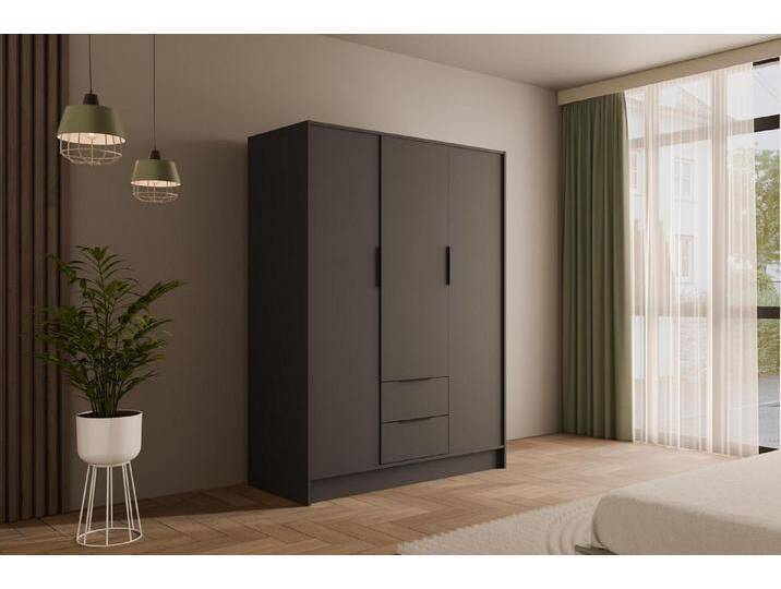 ALTDECOR Drehtürenschrank KOLIN (Kleiderschrank Garderobenschrank mit viel Stauraum, Moderner Schrank) Vielseitiger Drehtürenschrank mit Spiegeltüren Spiegel Flügeltüren von ALTDECOR