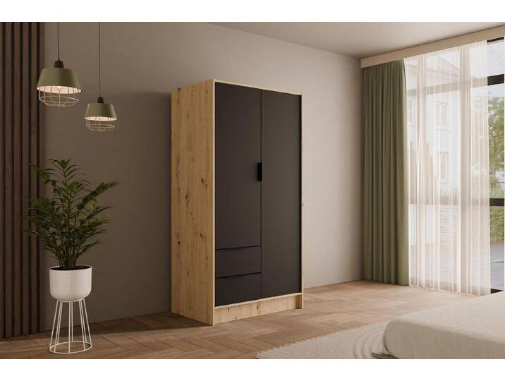 ALTDECOR Drehtürenschrank KOLIN (Kleiderschrank Garderobenschrank mit viel Stauraum, Moderner Schrank) Vielseitiger Drehtürenschrank mit Spiegeltüren Spiegel Flügeltüren von ALTDECOR