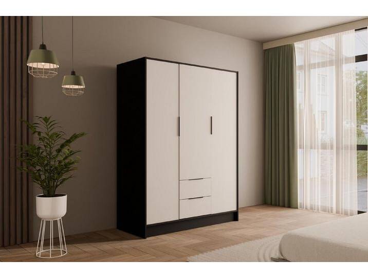 ALTDECOR Drehtürenschrank KOLIN (Kleiderschrank Garderobenschrank mit viel Stauraum, Moderner Schrank) Vielseitiger Drehtürenschrank mit Spiegeltüren Spiegel Flügeltüren von ALTDECOR
