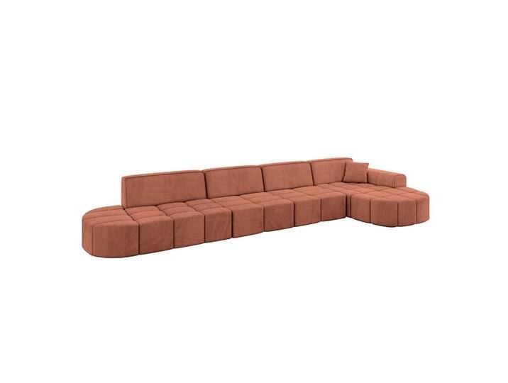 ALTDECOR ECKSOFA, Koralle, 3-Sitzer, 422x173 cm, Wohnzimmer, Sofas & Couches, Wohnlandschaften, Ecksofas von ALTDECOR