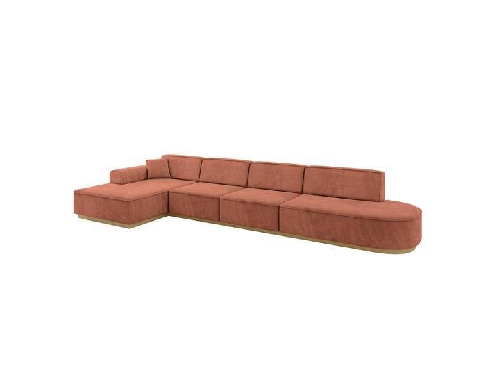 ALTDECOR ECKSOFA, Koralle, 4-Sitzer, L-Form, 403x165 cm, Wohnzimmer, Sofas & Couches, Wohnlandschaften, Ecksofas von ALTDECOR