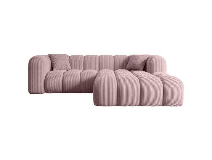 ALTDECOR ECKSOFA, Rosa, 5-Sitzer, L-Form, Ottomane rechts, 231x173 cm, Wohnzimmer, Sofas & Couches, Wohnlandschaften, Ecksofas von ALTDECOR