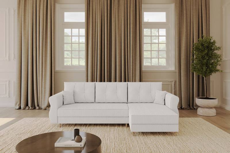 ALTDECOR Ecksofa APOL-L, Couch mit Schlaffunktion, Stauraum Wohnlandschaft Funktionsecke, Corner Sofa Bett Eckcouch Couch L-Form Schlafcouch Ausziehbar von ALTDECOR